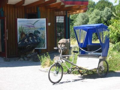 Rikscha auf Insel Mainau