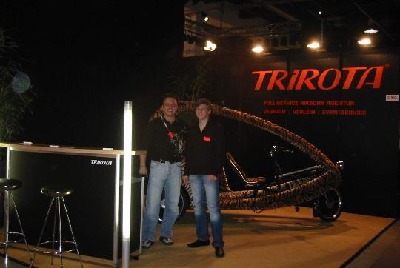 Messestand der Rikschas von Trirota